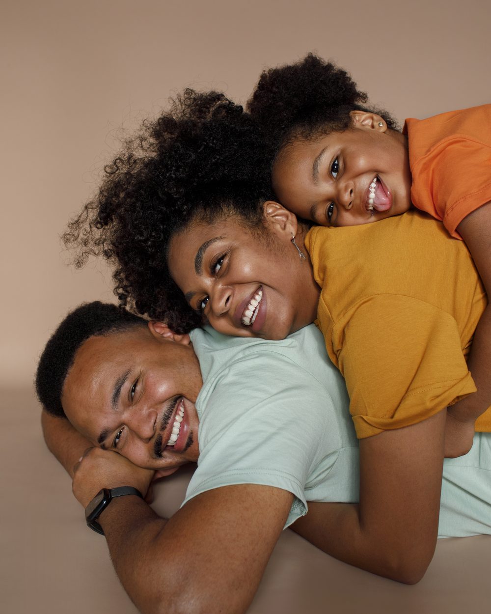 A happy Black family together